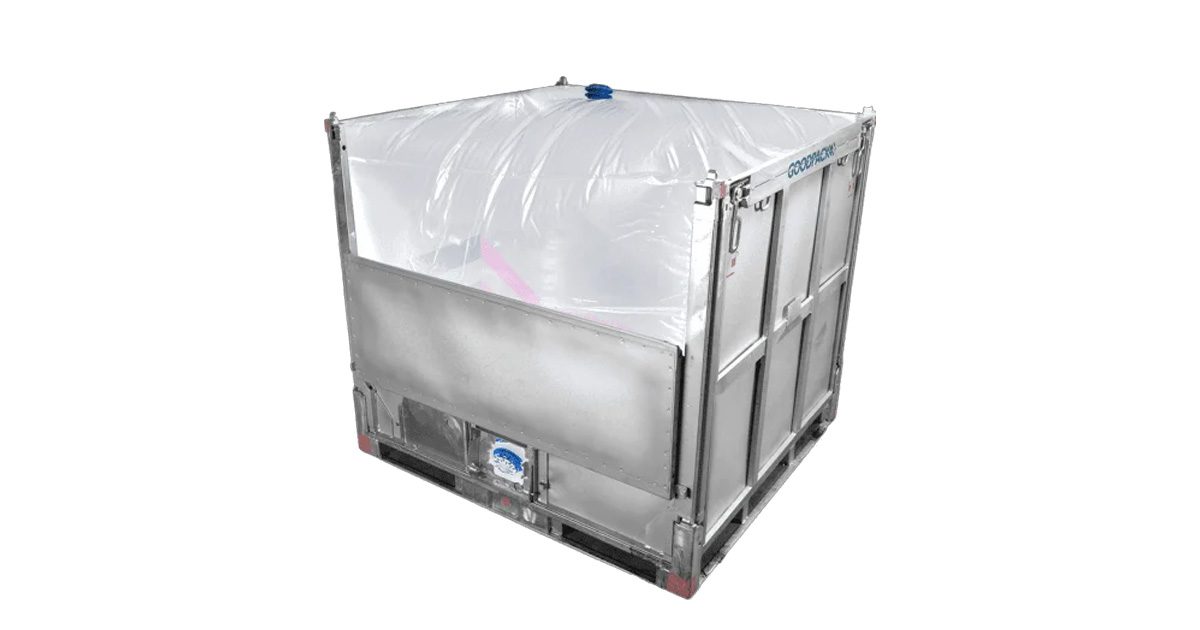 How do food-grade liners prevent contamination in bulk liquids?